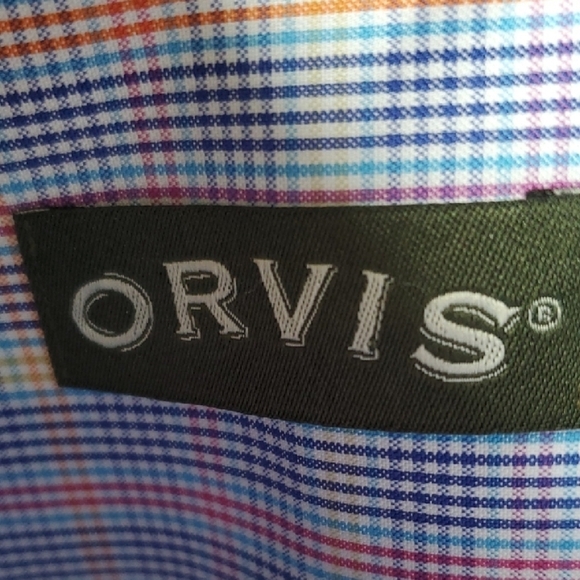 Orvis Blue Plaid Casual Button Down Shirt - Picture 2 of 11